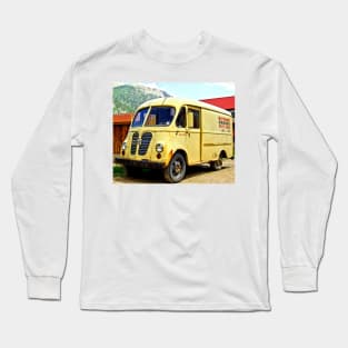 Old Yellow Vintage Delivery Van Long Sleeve T-Shirt